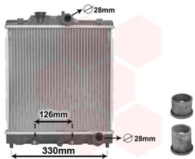 Van Wezel - RADIATOR VOOR HONDA CIVIC 1996-1999 19010P01014