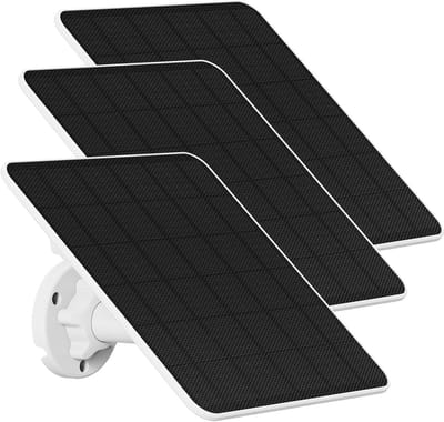 Zonnepaneel - Energiepaneel Camera - Camera Voeden - IP65 Waterdicht - 6 Watt - Wit