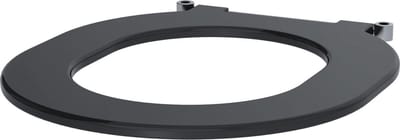 Toiletzitting z. deksel S21/700 zwart polyethyleen