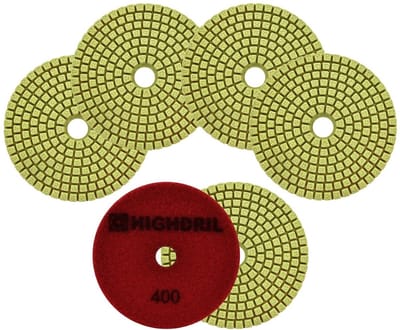 Diamant Polijstschijven Nat Natuursteen Marmer Graniet 100mm Set van 6