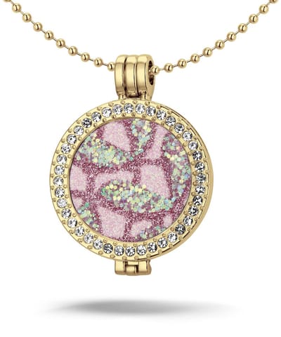 Montebello Ketting Alexiane - 316L Staal - Parelmoer - ∅35mm - Coin - 3-delig - 80cm