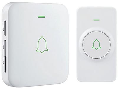 Draadloze Deurbel met Plug-in Ontvanger - 300 m Bereik, Waterdicht, 52 Melodieën en 5 Volumeniveaus