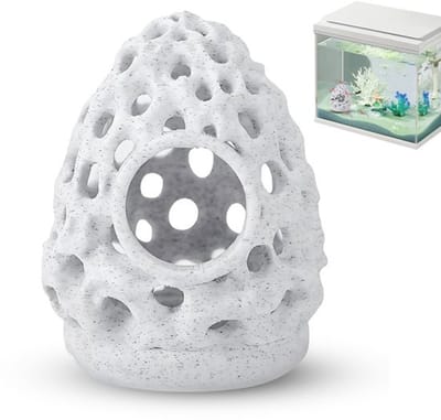 Garnalenhuis Multifunctioneel - Aquariumtunnel met Zuignap - Schuilplaats voor Garnalen - Ornament voor Guppy's - Stressverminderend - Lichtgewicht Ontwerp - Aquariumdecoratie