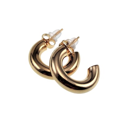∅20mm x 5mm Oorringen Dames – Open-Design - Verguld RVS - Oorbellen