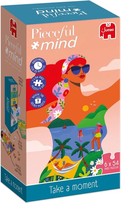 Ontspannende Puzzel Set - Mindfulness Puzzels - Dagelijkse Rust - 54 Stukjes Per Puzzel - Large Formaat - Meerkleurig