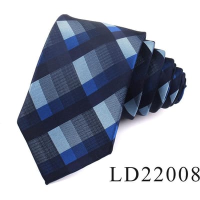 Nieuwe Jacquard Geweven Stropdas Voor Mannen Klassieke Ruitjes Stropdassen Mode Polyester Heren Stropdas Voor Bruiloft Zakelijk Pak Geruite Stropdas gray