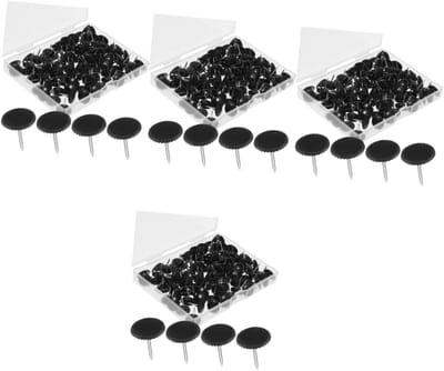 Decoratieve Punaises - Zwarte Prikkers - Berichten Bevestigen - Aluminium Legering - 400 Stuks - Zwart