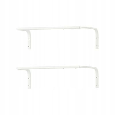 Verstelbare Kledingstang Wit 60-90 cm - 2 stuks