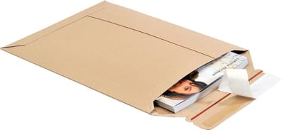 100 stuks Toppac - TP320 bruin - 215x270mm - Zelfklevende bruine massieve verzendenvelop in A5 formaat met scheurstrip - Klingele24