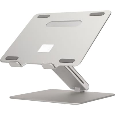 Support pour ordinateur portable, angle réglable, résistant à l'abrasion, design suspendu, compatible avec plusieurs tailles de tablettes white