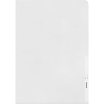 Leitz Hoge Kwaliteit Zichtmap - 30% Gerecycled Plastic - A4 - 100 stuks - Transparant