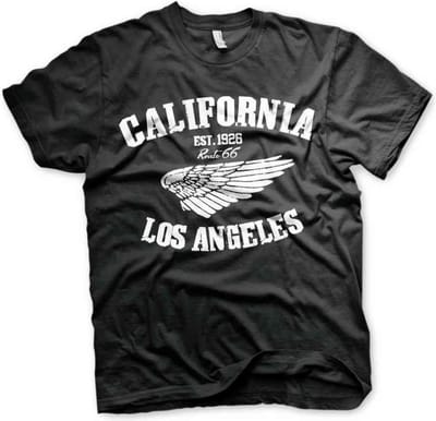 Route 66 Heren Tshirt -S- California Zwart