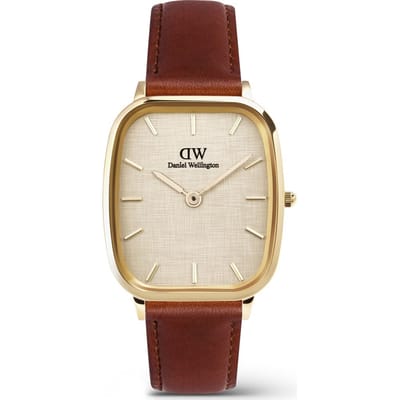 Daniel Wellington DW Watch Marlon St Mawes Linen Gold 32x36,3mm