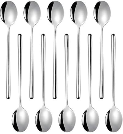 RVS Soeplepels met Lange Handvatten - 10 Stuks (22 cm)
