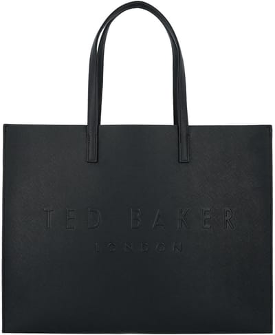 Ted Baker schoudertas Sukicon Crosshatch East West Icon Bag Black zwart