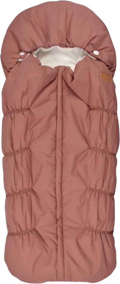 Warme Voetenzak - Kinderwagen Accessoire - Baby Beschermen - Dubbele Fleece - 100 x 45 cm - Terracotta