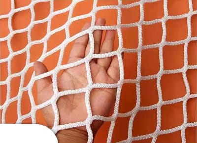 Veiligheidsnet Balkon - Kinderbeveiliging Net - Huis Beveiligen - Knooploze Weeftechniek - 1.5M x 7M - Wit