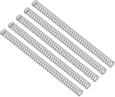 Drukveren RVS - Compressieveren Metalen Spiraalveren - Industriële Toepassingen - Roestvrij Staal 304 - 3 mm x 50 mm - Zilverkleurig