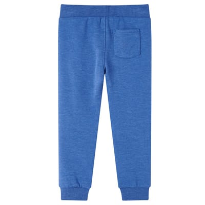 vidaXL Kinderjoggingbroek 104 gemêleerd blauw