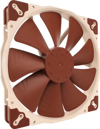 Noctua NF-A20 PWM - Case ventilator - 200mm - Brown - 18 dBA