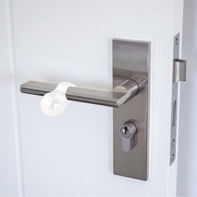 Deurstoppers voor handgrepen - Deurklinkbescherming deurstopper - Muren beschermen - Zonder boren te bevestigen - 20 stuks - Transparant