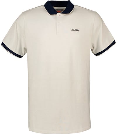 Slam Heba Evo Korte Mouw Poloshirt Beige S Man