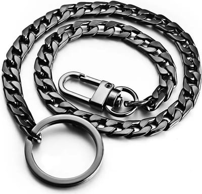 Sleutelhanger - Broek ketting - BoastySleutelhanger - Chain belt - ketting - Zwart - 40CM - -Black Friday - One size - hippie accessoires-kerstcadeau
