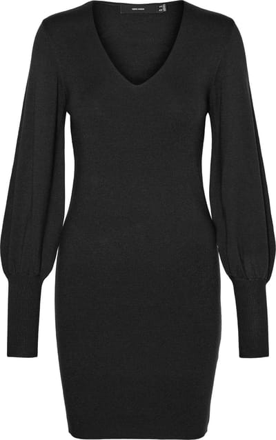 VERO MODA - VMHOLLYKARISPUFF LS V-NECK DRESS GA BOO - Dames - Mini jurken