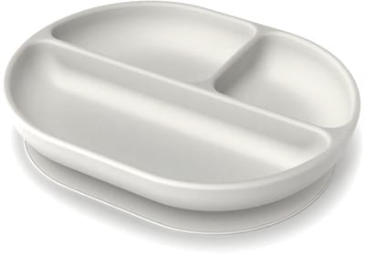 EKOBO - Siliconen verdeeld zuigbord - grijs - 22x17,5x4,5 cm