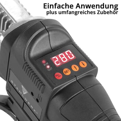 Kunststof lasapparaat - Pijplasser - Buisverbindingen maken - Temperatuur regelbaar - 20-63 mm - Zwart