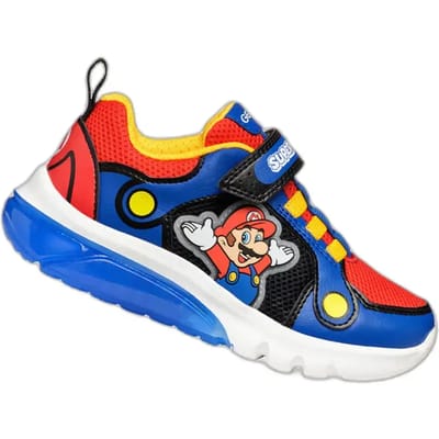 GEOX CIBERDRON TIENERS Sneakers - KONINGSBLAUW/ROOD - Maat 33
