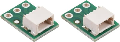 Pololu 4813 JST SH breakoutboard 3 pin male side entry 1.0 mm pitch set van 2 breadboard adapter 2.54 mm