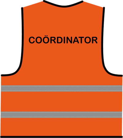 Coördinator hesje oranje