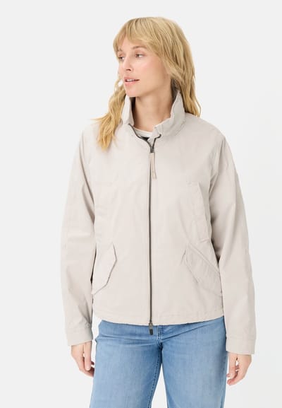 camel active Jas met uitrolbare capuchon - Maat womenswear-38 - Perlwit