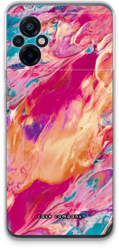 Case Company® - Hoesje geschikt voor Xiaomi Poco M5 hoesje - Pastel Echoes - Soft Cover Telefoonhoesje - Bescherming aan alle Kanten en Schermrand