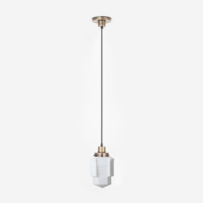 Hanglamp aan snoer Apollo Mat 20's Brons - Art Deco Trade