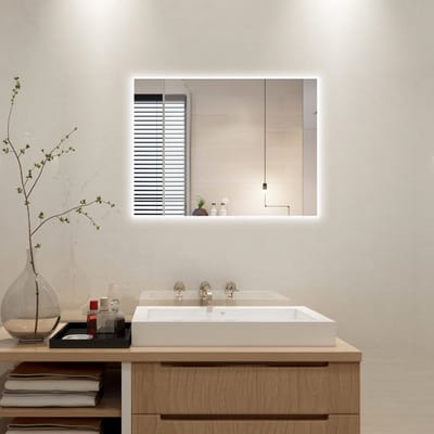 Badkamerspiegel - Anti Condens - Met Led Verlichting - Badkamerspiegels - 100 cm