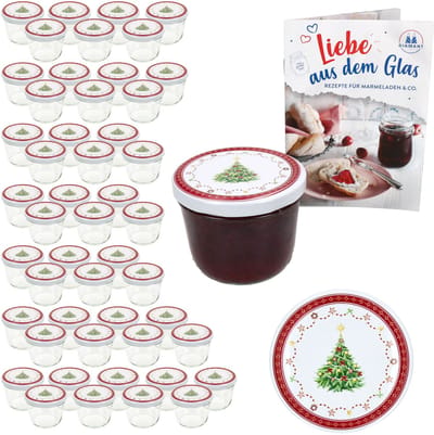 Set van 50 bekers 230 ml To 82 Christmas dream deksel incl. receptenboekje