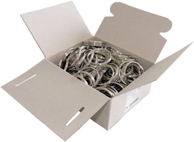 Metalen Ring - Sleutelringen - Organiseren van Sleutels - Gehard Staal - 35 mm - Zilverkleurig
