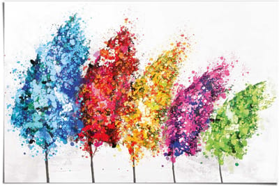 Poster Bomen in kleur - 61 x 91,5 - Papier - REINDERS