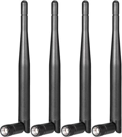 Dual Band WiFi Antenne 2.4/5.8GHz 3dBi met RP-SMA Male voor Router en Camerabewaking