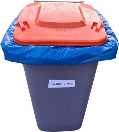 Containerzak/Afvalzak 240 liter - extra groot - extra sterk- 30 zakken- 120 cm x 135 cm groot- Ideaal voor de 240-liter vuilcontainer.
