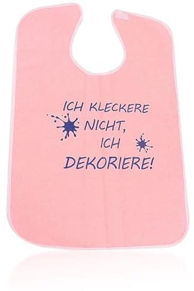Roze waterdicht voedingsslabbetje voor volwassenen