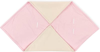 Babydeken Babyzitje - Voetzak Kinderwagen - Warm Houden - Drie Gordelopeningen - 100 x 100 cm - Roze Bladeren