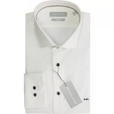 Shirt met lange mouwen Michael Kors Poplin Contrast Emb Slim