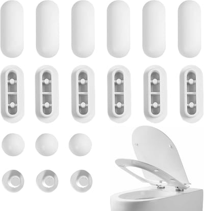 18-delig toiletbrilkussen set met hoogwaardige zitkussens voor toiletcomfort