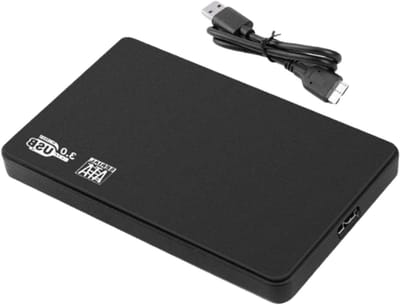 Harde Schijf Behuizing - Externe Opslag - Data Opslag - Schokbestendig Frame - 2.5 inch - Zwart