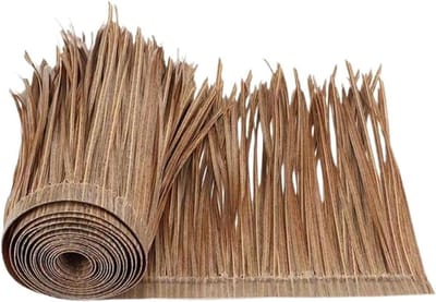 Kunstpalm rieten dak - Stro dakbedekking - Tuin decoratie - Realistisch uiterlijk - 100x50 cm - Natuurlijk