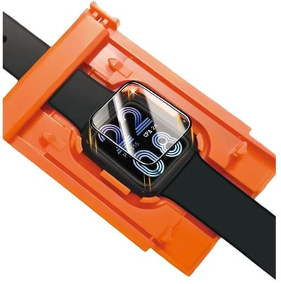 Casemania Glas Geschikt voor Apple Watch SE 2e & 1e Generatie (44mm - 2022 & 2020) - Full Screen Gehard Glazen Screenprotector met EasyFit Applicator - Makkelijke en Snel Plaatsing