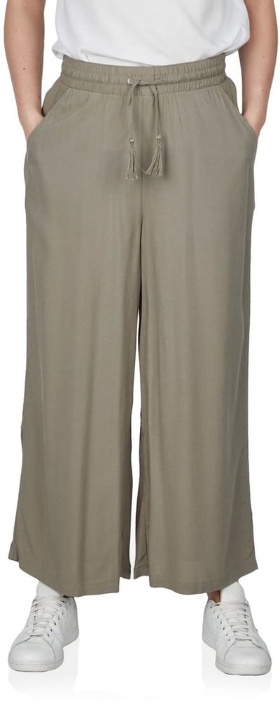 DENIMFY Dames Chino Broek DFKate regular/straight Olijf S Volwassenen Palazzobroek / Zomerbroek dames